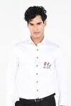 Kalpana Naik_White Cotton Embroidery Drink Drank Drunk Shirt _Online_at_Aza_Fashions