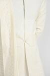 Buy_Kalpana Naik_Ivory Silk, Bemberg Embroidery Dori Work Sherwani Set 