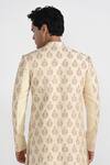 Buy_Kalpana Naik_Cream Bemberg, Silk Embroidery Dark Butta Work Sherwani Set 