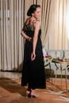 Shop Summer By Priyanka Gupta Black Velvet Embroidery, Beads Square Neck Long Dress at Aza Fashions Shop_Summer By Priyanka Gupta_Black Velvet Embroidery, Beads Square Neck Long Dress _at_Aza_Fashions