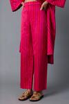 Vasstram Pink Tara Striped Pant Online at Aza Fashions Vasstram_Pink Tara Striped Pant _Online_at_Aza_Fashions