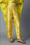Shop_Vasstram_Yellow Brocade Embroidery Hazara Floral Woven Pant _Online_at_Aza_Fashions