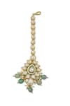 Buy_Minaki_Gold Plated Beads, Stones Kundan Setting And Green Necklace Set _Online_at_Aza_Fashions