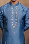 Buy_Hilo Design_Blue Embroidery Varnika Kurta With Dupatta 