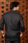 Shop_Hilo Design_Black Linen Summer Breeze Shirt _at_Aza_Fashions