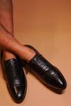 Shop_Dmodot_Black Assasino Leather Oxford Shoes _at_Aza_Fashions