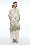 Buy_Payal Pratap_Beige Linen Applique, Embroidery V-neck Polliniana Multi Jacket _at_Aza_Fashions