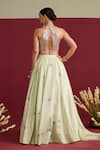 Buy_Meesa_Chanderi Silk Embroidery, Sequins, Gota Patti Halter Neck Msr-028_3v4lxi0ucdfmki _Online_at_Aza_Fashions