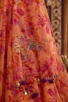 Buy Meesa Orange Organza Embroidery, Zari, Tassels, Sequins, Beads Floral Lehenga Set Online at Aza Fashions Buy_Meesa_Orange Organza Embroidery, Zari, Tassels, Sequins, Beads Floral Lehenga Set _Online_at_Aza_Fashions