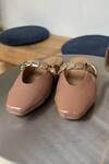 Buy_Devano_Pink Bianca Studded Mules _at_Aza_Fashions