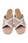Devano_Pink Amara Cutout Block Heels _at_Aza_Fashions