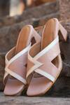 Buy_Devano_Pink Amara Cutout Block Heels _at_Aza_Fashions