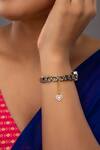 Buy_Sica Jewellery_Gold Plated Radiant Heart Shaped Watch Charm _at_Aza_Fashions