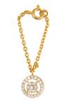 Shop_Sica Jewellery_Gold Plated Cluster Stone Embellished Watch Charm _at_Aza_Fashions