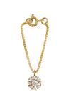 Shop_Sica Jewellery_Gold Plated Bloom Flower Watch Charm _at_Aza_Fashions