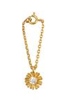 Shop_Sica Jewellery_Gold Plated Surya Flower Motif Watch Charm _at_Aza_Fashions