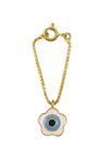 Shop_Sica Jewellery_Multi Color Clover Evil Eye Flower Watch Charm _at_Aza_Fashions