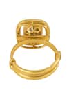 Sica Jewellery Gold Plated Stones Opulent Aura Embellished Adjustable Ring Online at Aza Fashions Sica Jewellery_Gold Plated Stones Opulent Aura Embellished Adjustable Ring _Online_at_Aza_Fashions