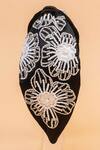 Shop_Hair Drama CO_Black Beads, Pearls Flora Embellished Knotted Hairband _at_Aza_Fashions