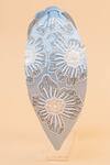 Shop_Hair Drama CO_Blue Pearls, Beads Flora Embellished Knotted Hairband _at_Aza_Fashions
