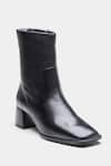 Buy_Oroh_Black Abigail Genuine Leather Block Heel Ankle Boots _Online_at_Aza_Fashions