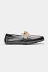 Oroh_Black Genuine Leather Julieta Loafer Shoes _at_Aza_Fashions