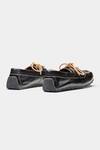 Shop_Oroh_Black Genuine Leather Julieta Loafer Shoes _at_Aza_Fashions
