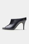 Shop Oroh Black Celia Open Toe Pencil Heel Mules Shop_Oroh_Black Celia Open Toe Pencil Heel Mules