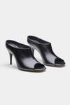 Buy Oroh Black Celia Open Toe Pencil Heel Mules at Aza Fashions Buy_Oroh_Black Celia Open Toe Pencil Heel Mules _at_Aza_Fashions