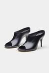 Shop Oroh Black Celia Open Toe Pencil Heel Mules Online Shop_Oroh_Black Celia Open Toe Pencil Heel Mules _Online