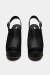 Shop Oroh Black Marta Open-toe Wedge Sandals Shop_Oroh_Black Marta Open-toe Wedge Sandals