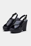 Buy Oroh Black Gabriela Genuine Leather Crossed Strap Wedge Sandals at Aza Fashions Buy_Oroh_Black Gabriela Genuine Leather Crossed Strap Wedge Sandals _at_Aza_Fashions