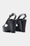 Shop Oroh Black Gabriela Genuine Leather Crossed Strap Wedge Sandals at Aza Fashions Shop_Oroh_Black Gabriela Genuine Leather Crossed Strap Wedge Sandals _at_Aza_Fashions