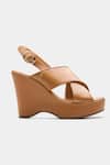 Buy Oroh Tan Gabriela Genuine Leather Wedge Sandals Online at Aza Fashions Buy_Oroh_Tan Gabriela Genuine Leather Wedge Sandals _Online_at_Aza_Fashions