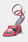 Shop_Oroh_Red Buckles Angelina Strappy Wedge Sandals 