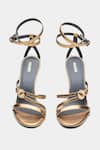 Oroh_Gold Buckles Angelina Strappy Wedge Sandals 