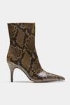 Buy Oroh Green Ramona Snake Print Pointed Toe Ankle Boots Online at Aza Fashions Buy_Oroh_Green Ramona Snake Print Pointed Toe Ankle Boots _Online_at_Aza_Fashions