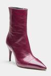 Oroh Maroon Ramona Pointed Toe Pencil Heel Ankle Boots at Aza Fashions Oroh_Maroon Ramona Pointed Toe Pencil Heel Ankle Boots_at_Aza_Fashions