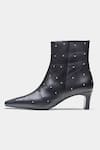 Shop_Oroh_Black Studs Marcela Embellished Ankle Boots _Online_at_Aza_Fashions