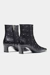 Buy_Oroh_Black Studs Marcela Embellished Ankle Boots _Online