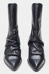 Shop_Oroh_Black Ligia Ruched Front Block Heel Ankle Boots _Online