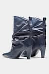 Shop_Oroh_Blue Adriana Ruched Genuine Leather Ankle Boots 