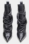 Shop_Oroh_Black Adriana Ruched Pointed Toe Ankle Boots _Online