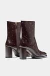 Shop_Oroh_Brown Studs Samantha Studded Genuine Leather Ankle Boots _at_Aza_Fashions