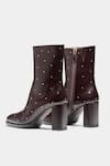 Buy_Oroh_Brown Studs Samantha Studded Genuine Leather Ankle Boots 
