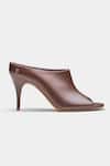 Buy_Oroh_Brown Celia Open Toe Pencil Heel Mules 