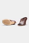 Oroh_Brown Celia Open Toe Pencil Heel Mules 