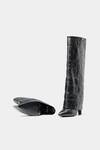 Buy Oroh Black Katherine Crocodile Textured Genuine Leather Long Boots Online at Aza Fashions Buy_Oroh_Black Katherine Crocodile Textured Genuine Leather Long Boots _Online_at_Aza_Fashions