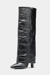 Oroh Black Katherine Crocodile Textured Genuine Leather Long Boots Online Oroh_Black Katherine Crocodile Textured Genuine Leather Long Boots _Online