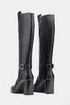 Buy_Oroh_Black Buckles Narcisa Genuine Leather Long Boots 